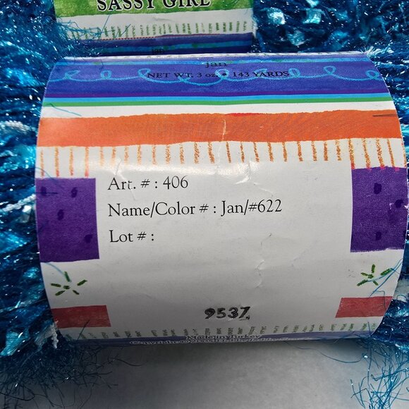 Yarn Bee Sassy Girl Eyelash Yarn Skeins 3 Oz Each Jan #622 Kimmy #614 Lot of 5 - Picture 4 of 12